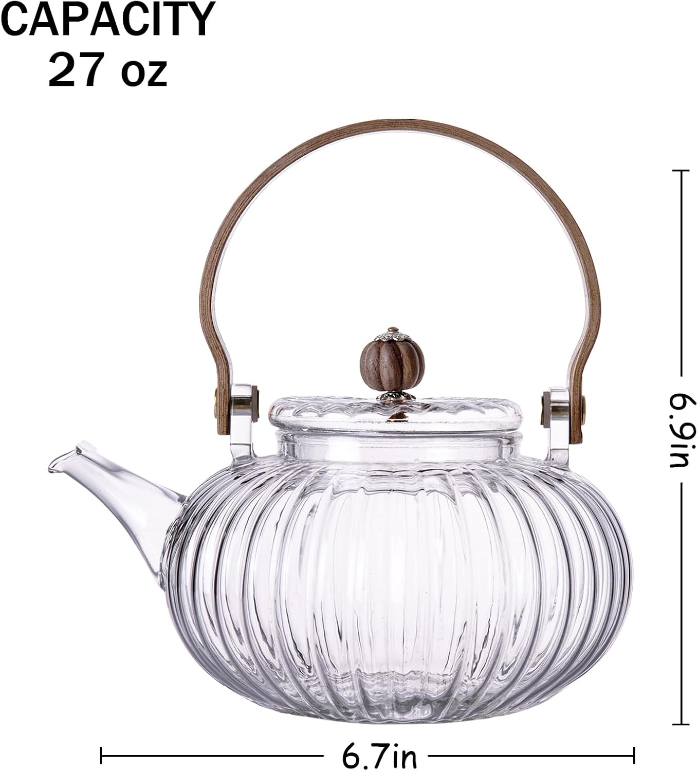 1 Electric Stove with 1 Pumpkin Glass Teapot - Perfect for Home Cooking and Brewing