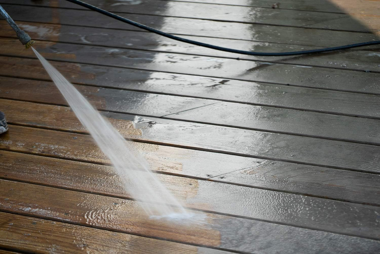 1 Gallon Ready to Use Deck Wood Stain Stripper - Removes Weathered Water-Based & Oil-Based Finishes - SaverSystems Wood Stain Remover