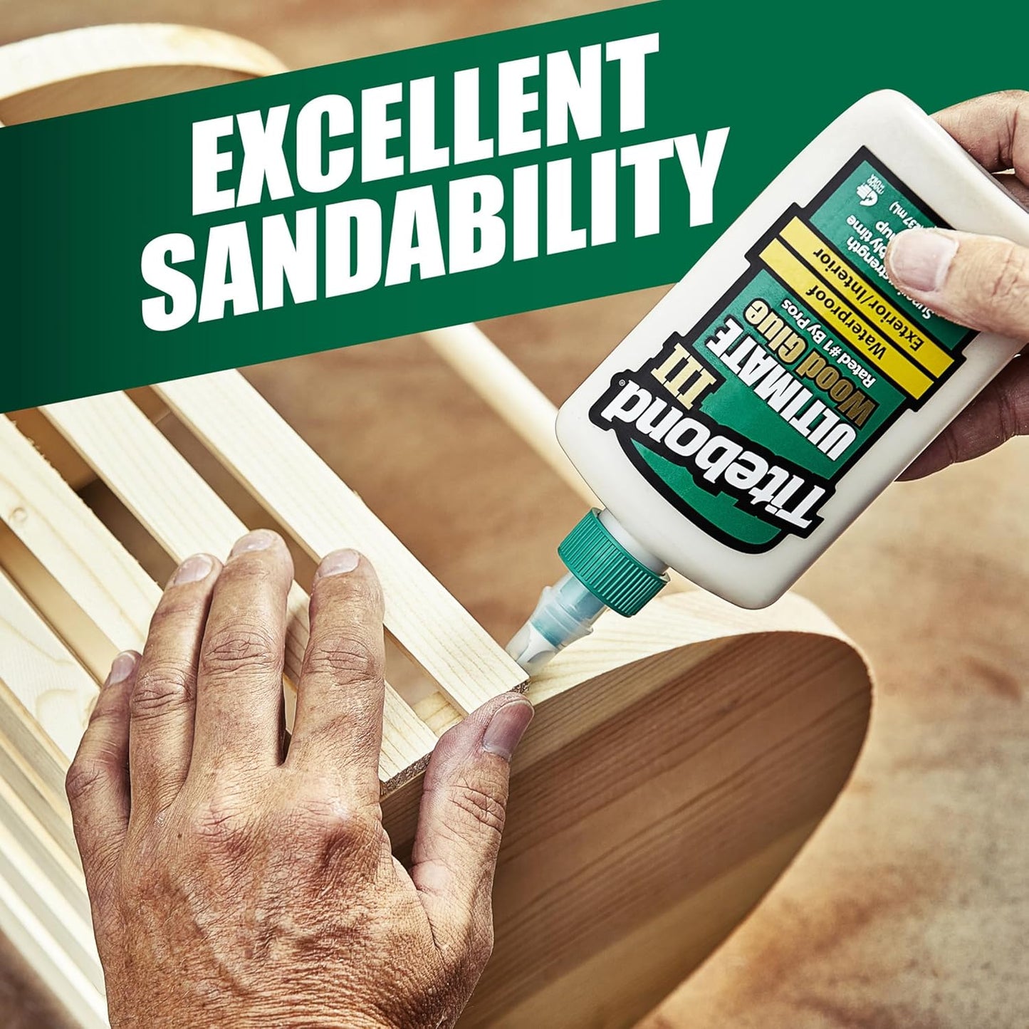 1-Gallon Titebond 1416 III Ultimate Wood Glue for Strong Bonds