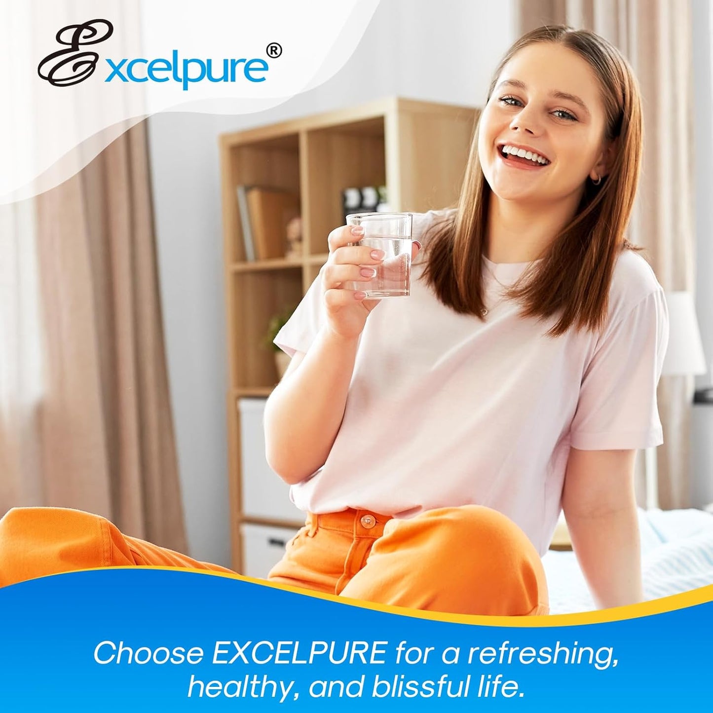 1-Pack EXCELPURE Refrigerator Water Filter Compatible with Frigidaire EPTWFU01 and Pure Source Ultra II