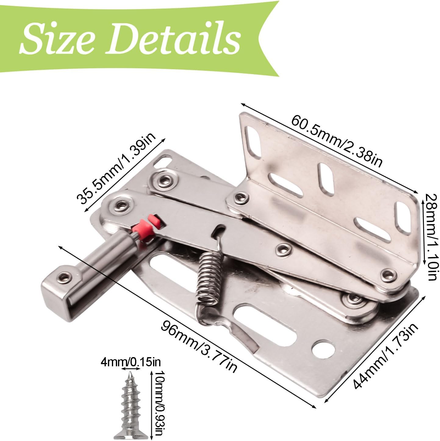 1 Pair UFURMATE 45 Degree Flip Down Hinges for Kitchen Sink Drawer - Soft Close Scissor Hinges with Damping Design