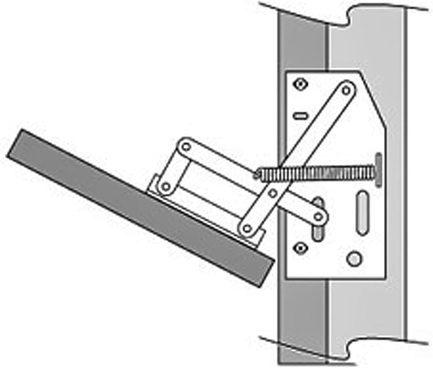 1 Pair UFURMATE 45 Degree Flip Down Hinges for Kitchen Sink Drawer - Soft Close Scissor Hinges with Damping Design