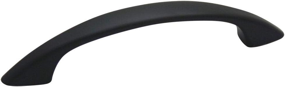 10 Count - Cosmas 1387FB Flat Black Cabinet Handle Pulls - 3" (76mm) Hole Centers