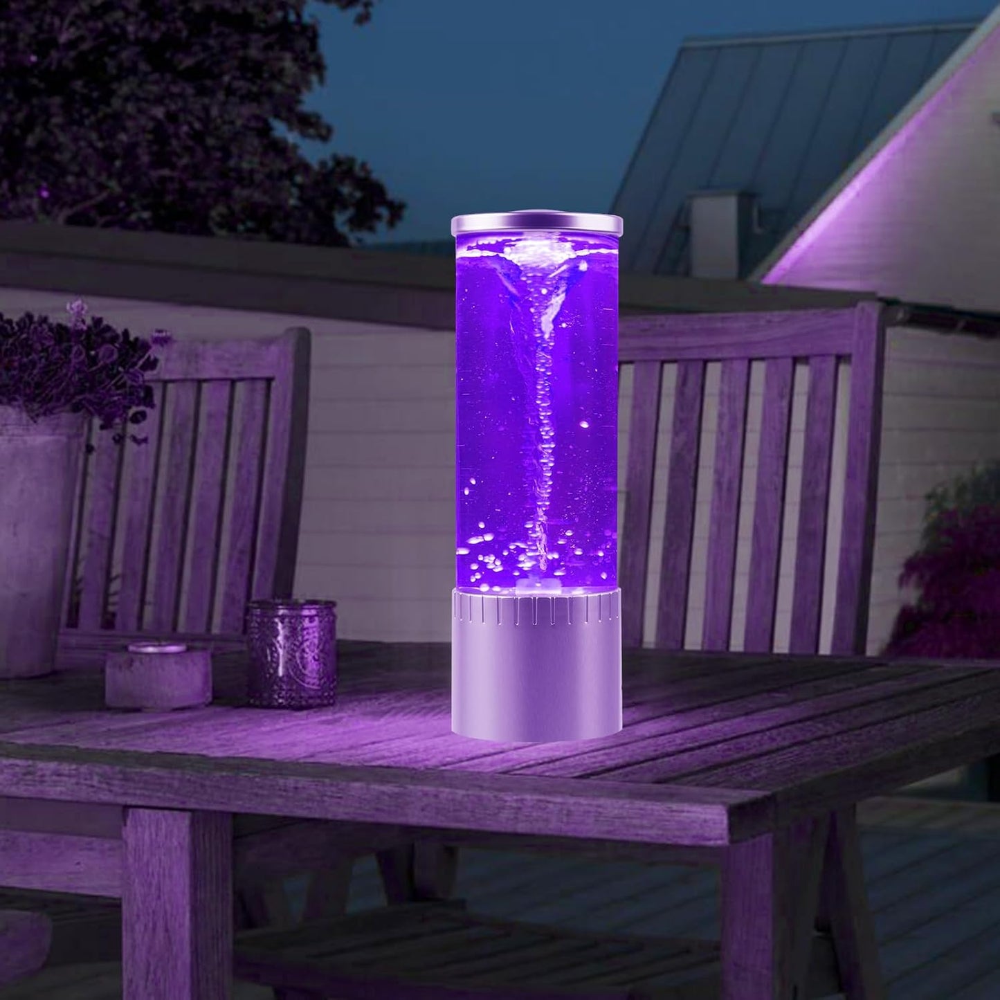 10" LED Color Changing Tornado Lamp - Nature-Inspired Night Light, USB Powered Gift for All Ages, Perfect for Holidays & Birthdays