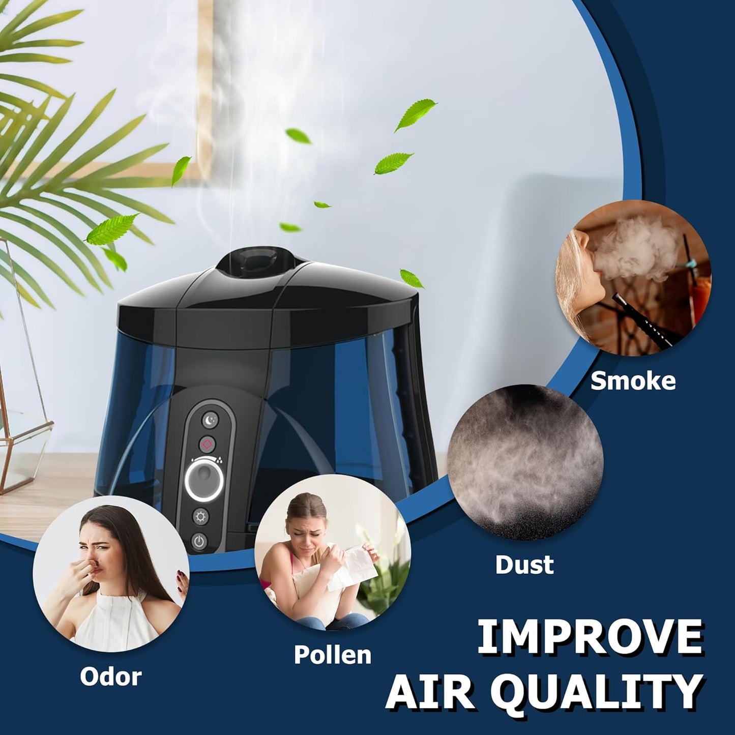 10 Pack Funmit Demineralization Cartridges for HoMedics Ultrasonic Humidifiers - Prevent Hard Water Build-Up, Filter Mineral Deposits, Purify Water - Compatible with UHE-HDC4