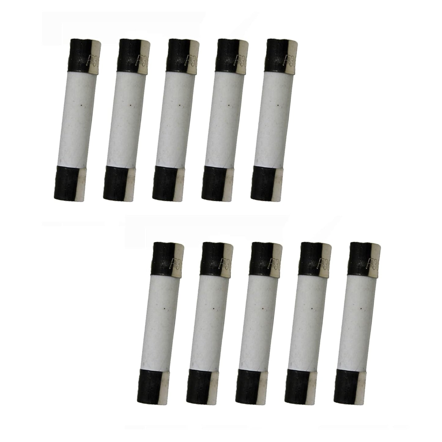 10-Pack of COMPSTUDIO 6x30mm F0.5AL250V 0.5A 250V Fast Blow Ceramic Fuses