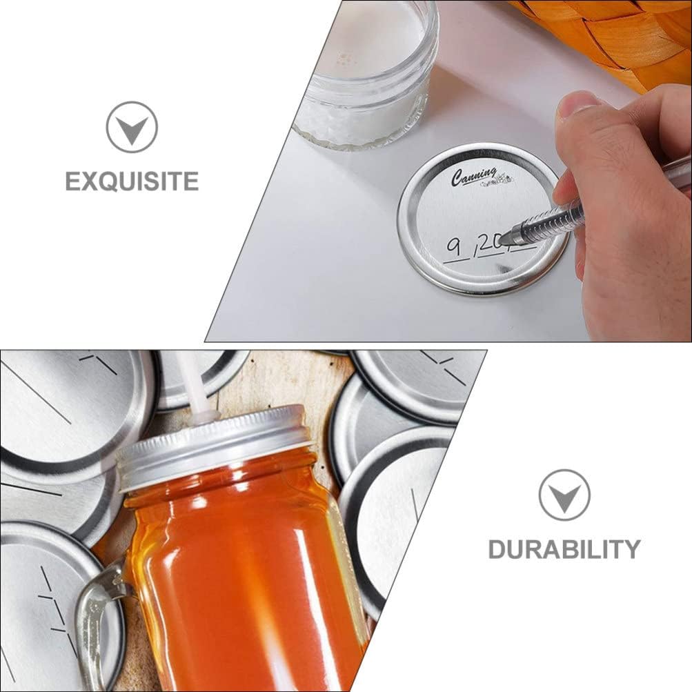 10 Sets Mason Jar Lids - Regular and Wide Mouth Canning Lids - Leakproof and Bulk Canning Supplies