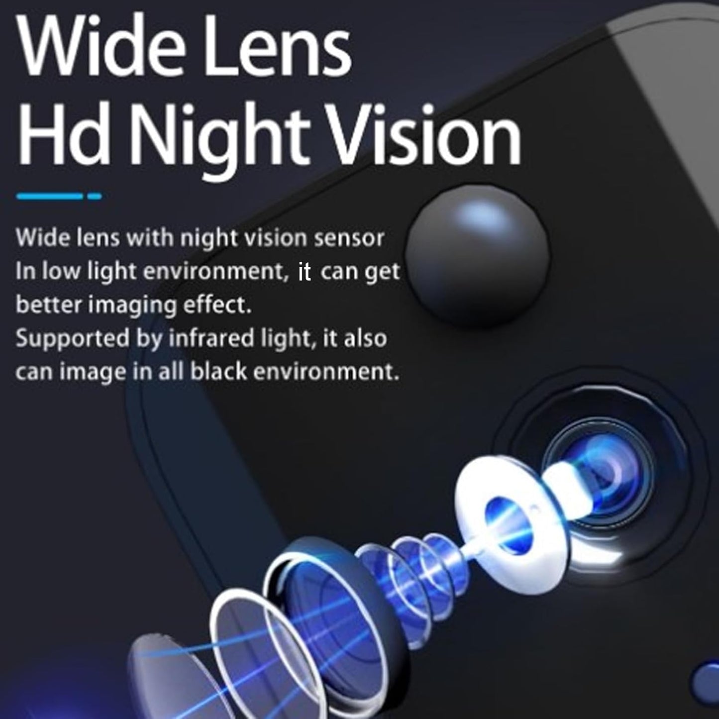 1080P HD Smart Video Doorbell with Night Vision and Two-Way Voice - Ideal for Home Surveillance