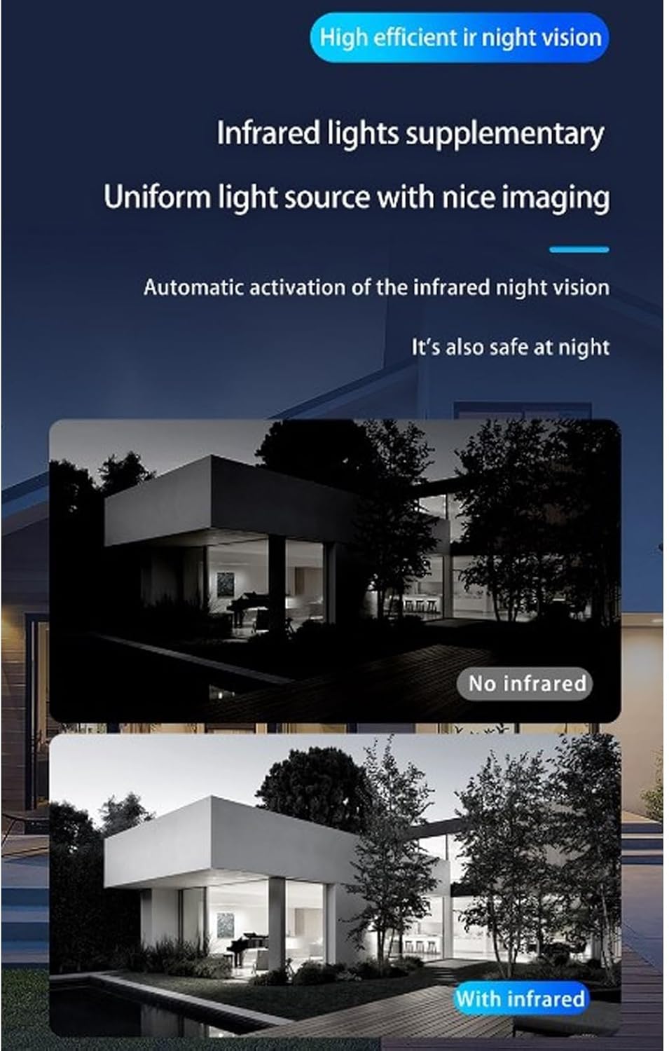 1080P HD Smart Video Doorbell with Night Vision and Two-Way Voice - Ideal for Home Surveillance