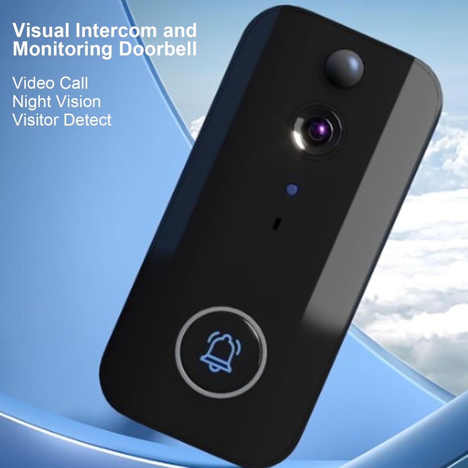 1080P HD Smart Video Doorbell with Night Vision and Two-Way Voice - Ideal for Home Surveillance
