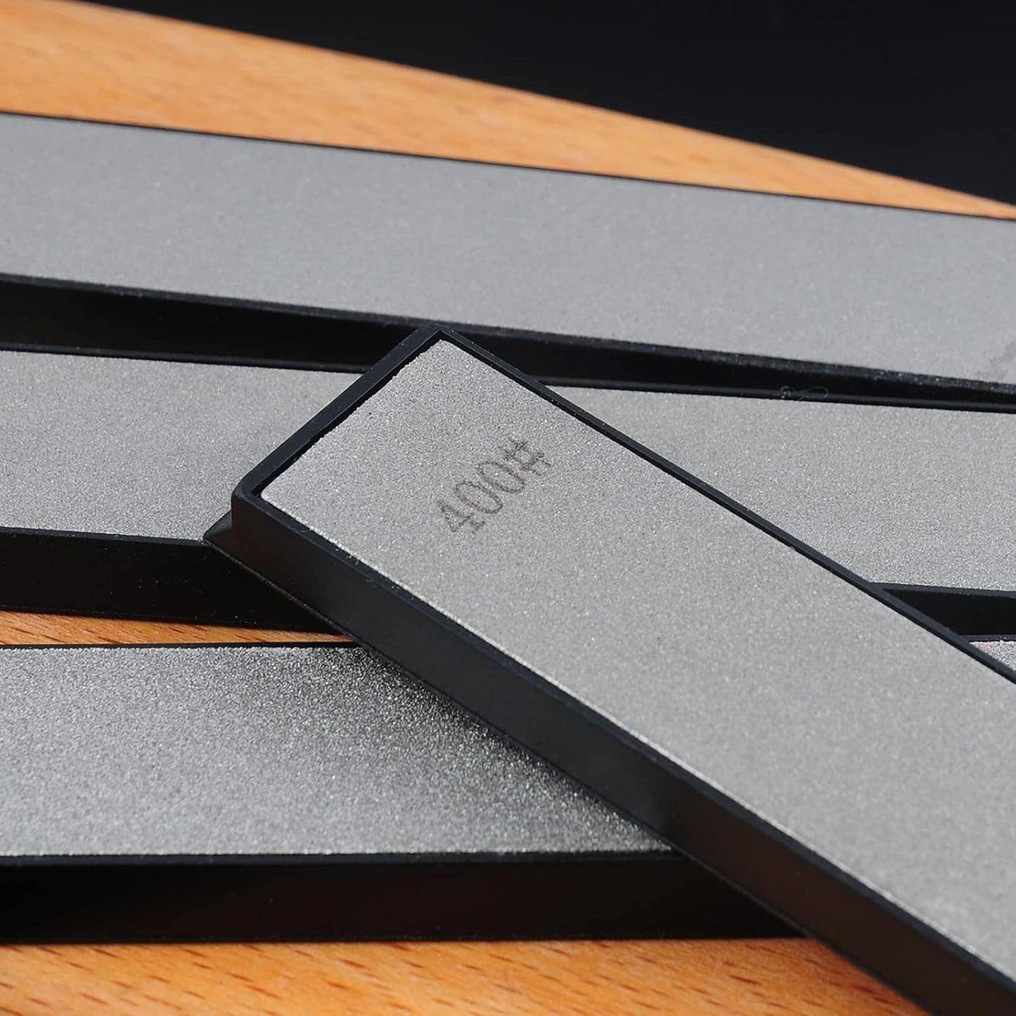 10Pcs Diamond Knife Sharpening Stones Set - 80-3000 Grit Whetstones with Non-Slip Base, Ruixin Sharpener Compatible