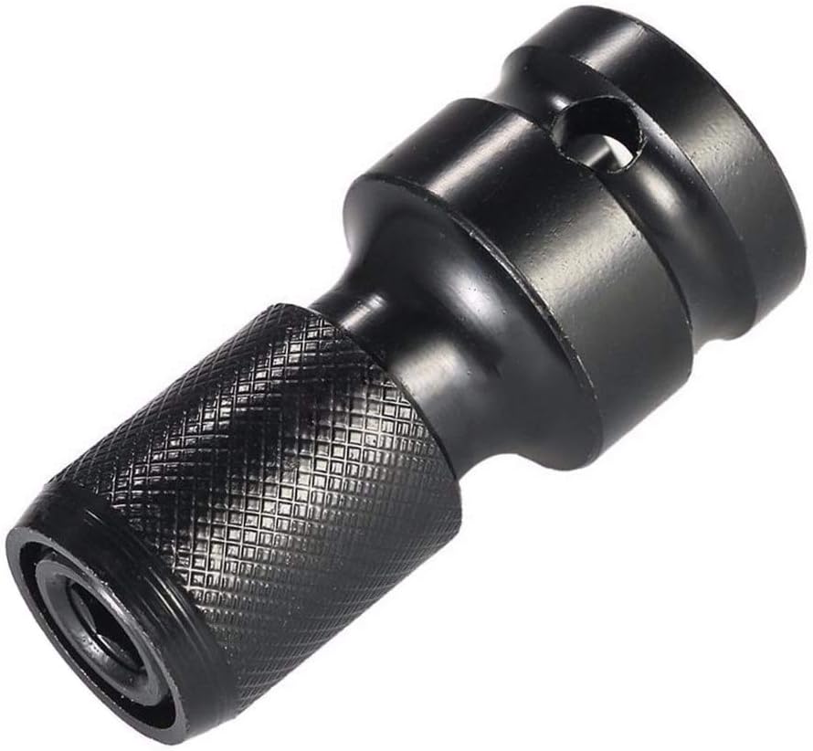 1/2 Inch Square Drive to 1/4 Inch Hex Socket Adapter Set for Impact Wrench - Pack of 2