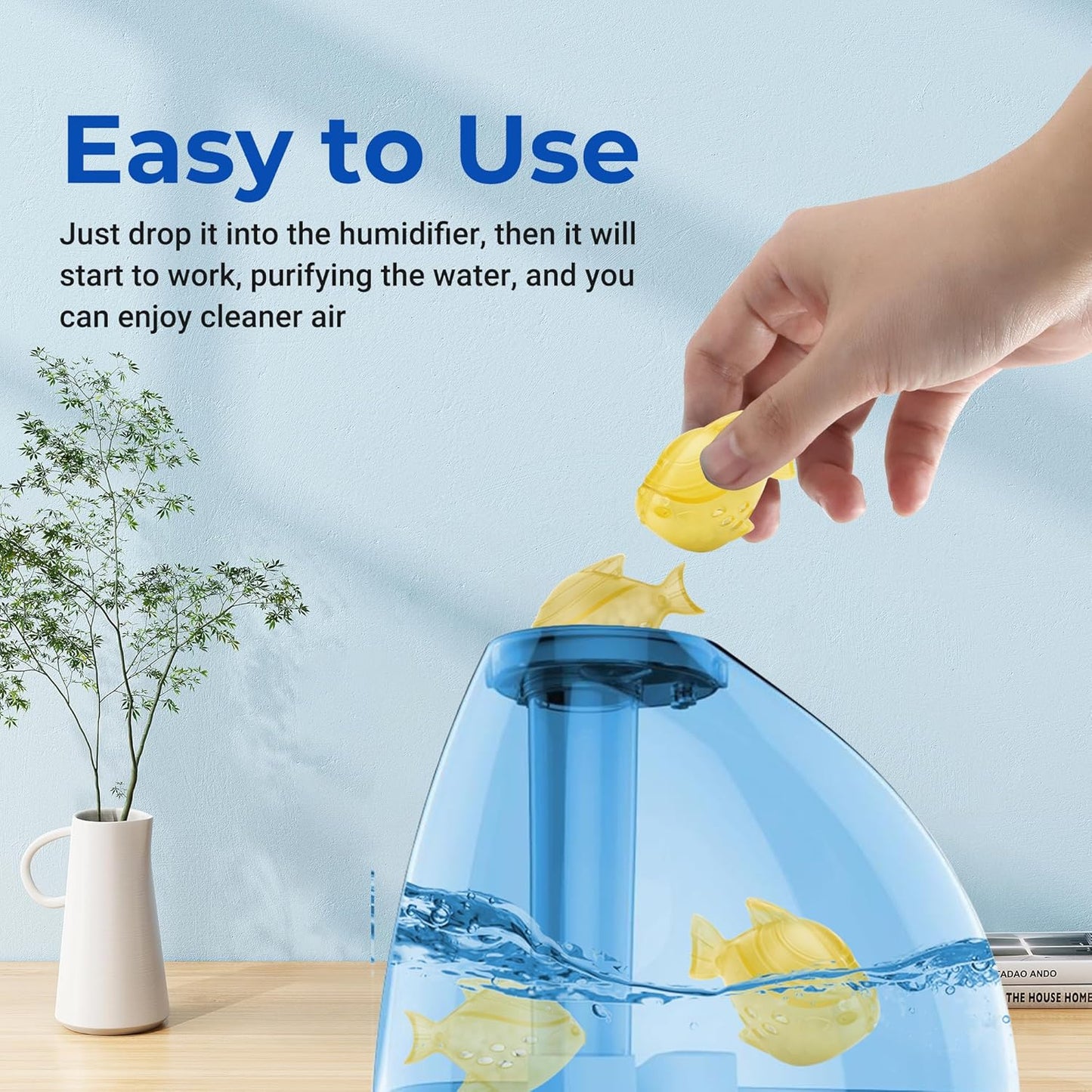 12 Pack Funmit Universal Humidifier Cleaner Fish for Humidifiers & Fish Tanks - Purifies Water, Prevents Hard Water Build-Up & Reduces Scale