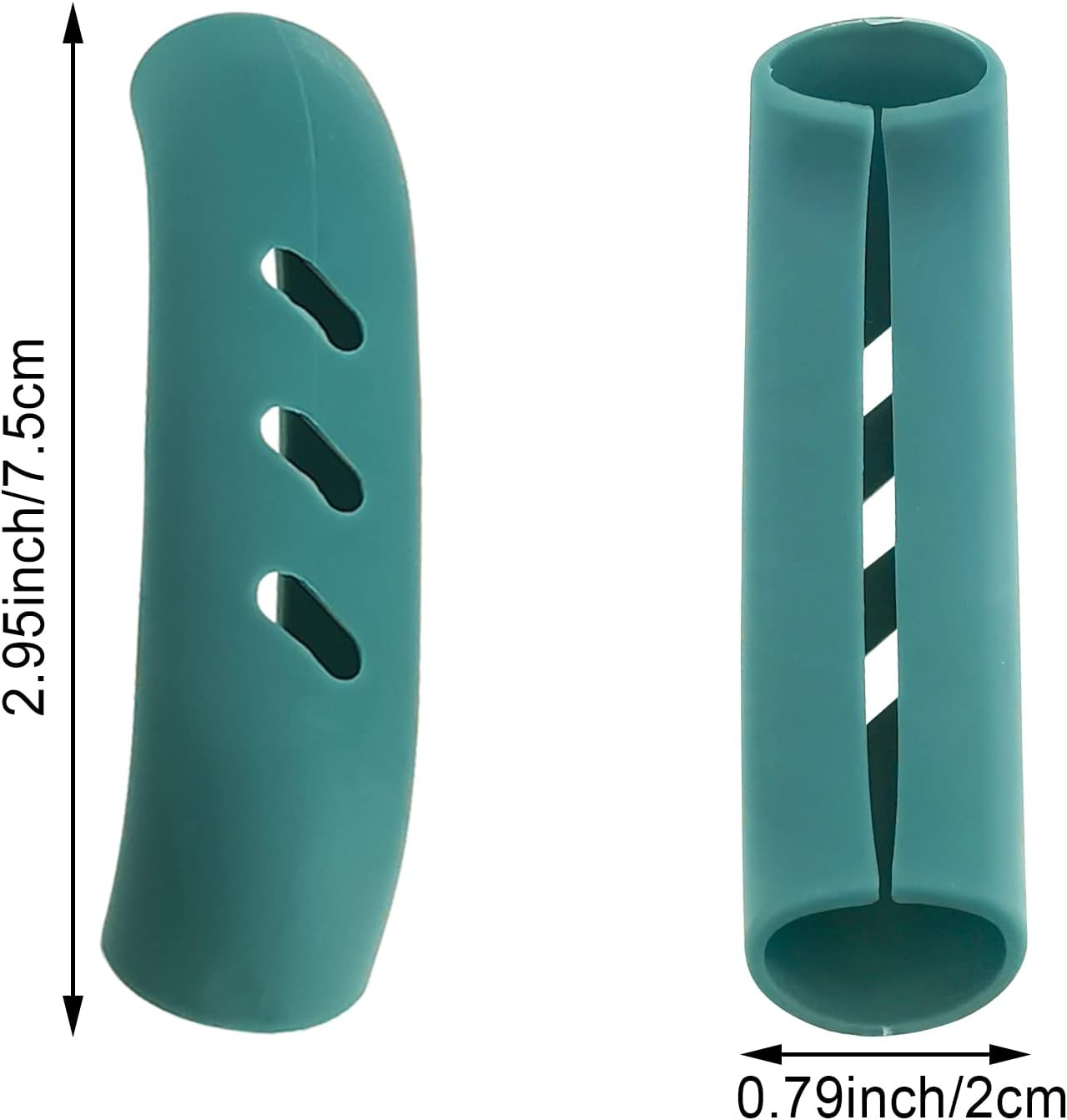 12 PCS Silicone Pot Handle Covers, Heat Resistant and Non-Slip for Cast Iron Skillet, Frying Pan, Metal Pan - DonLeeving