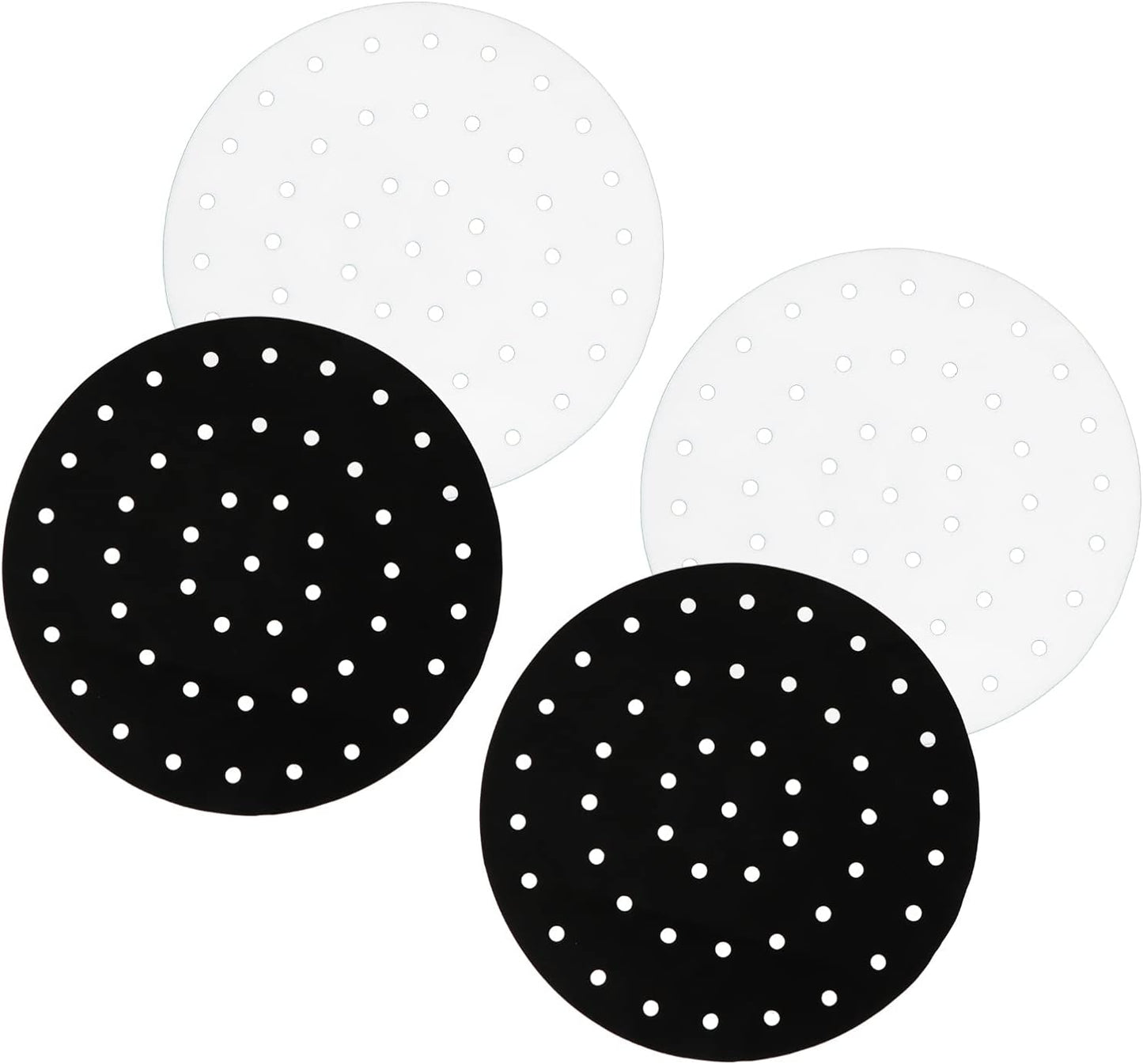 12-Piece Silicone Air Fryer Pad Liner Set for Kitchen Gadgets & Accessories