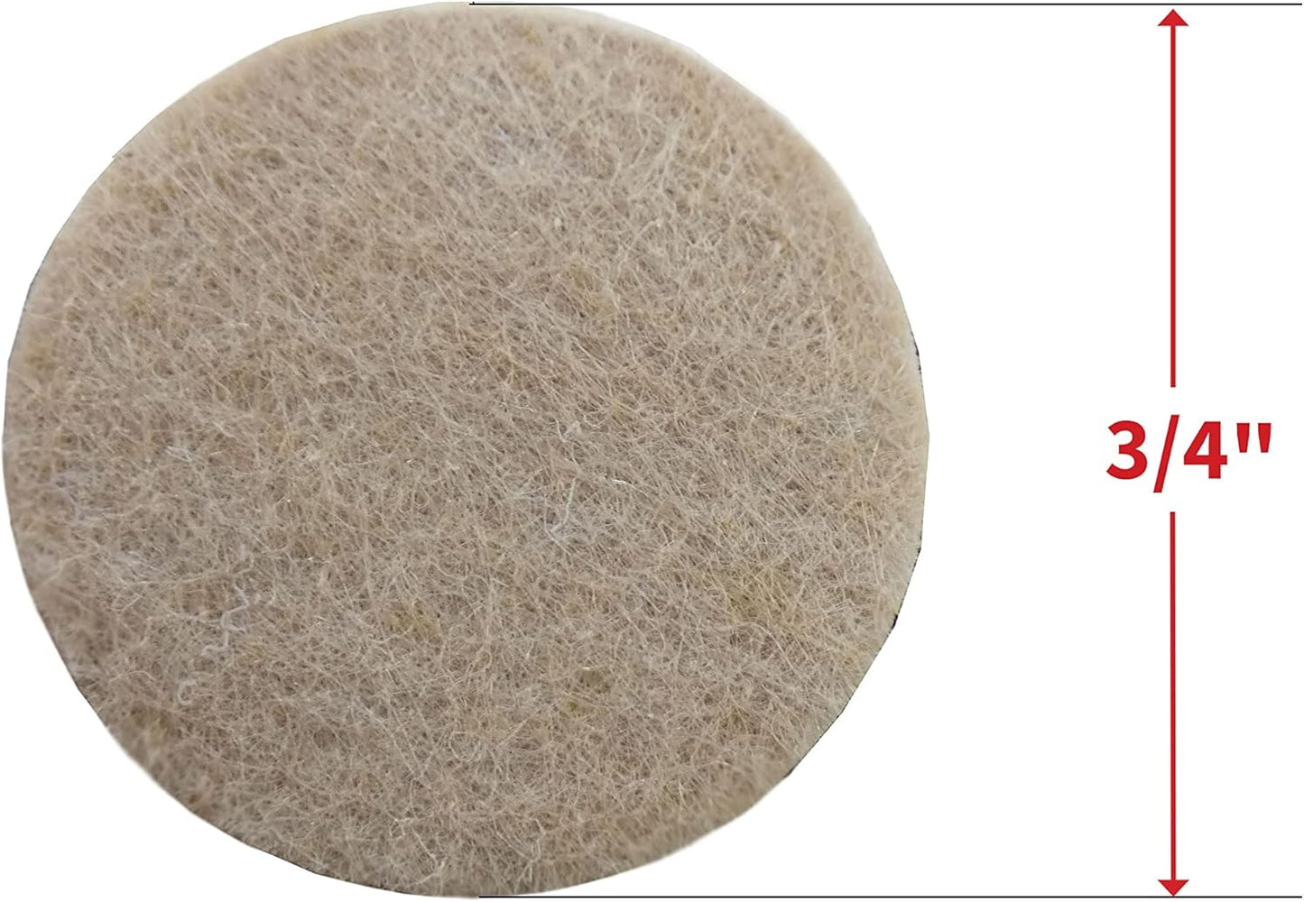 120 Pack of Beige 3/4" Self Adhesive Felt Furniture Pads - Felt So Good 8800E