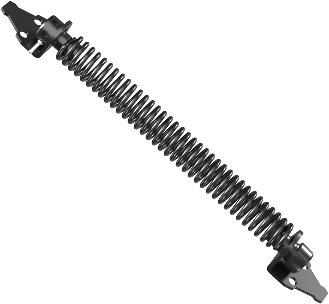 14" Heavy Duty Carbon Steel Self Closing Gate Spring with Adjustable Tool - Black Metal Fence Closer & Latch