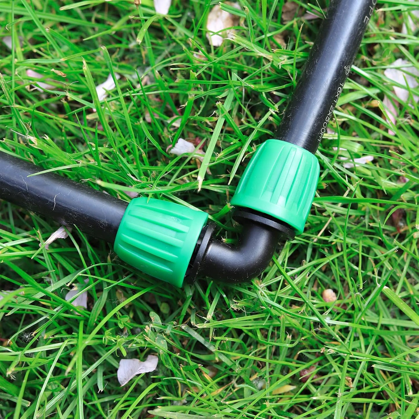 15PCS FULAIERGD 1/2" Tubing Elbow Connectors for Pond Irrigation - Barbed Nuts, 1/2" ID x 0.6-0.63" OD