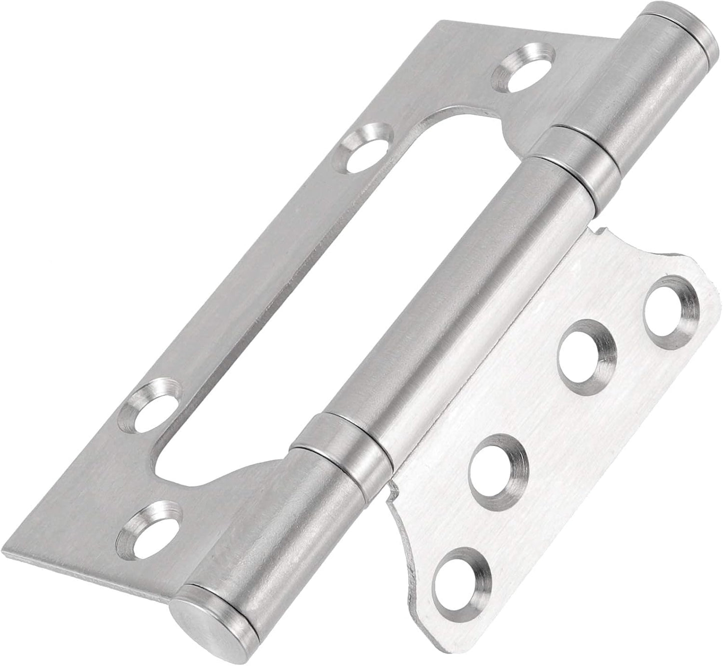18 Pack 4 x 3 Inch Stainless Steel Non Mortise Door Hinges with Mounting Screws, Brushed Surface Silver Finish - 9 Pairs