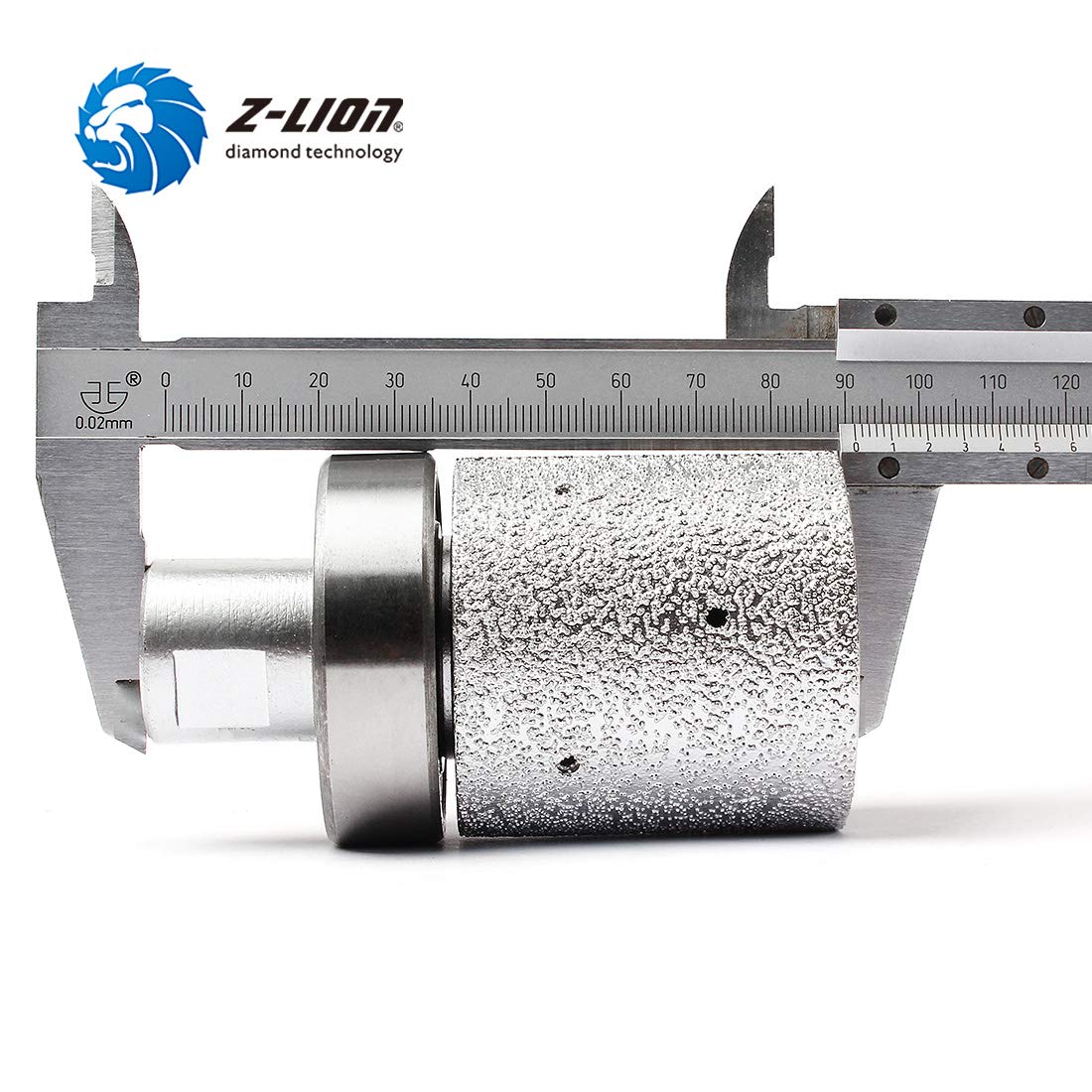 2" Diamond Drum Wheel Vacuum Brazed Grinding Sanding Wheel for Stone Sink Hole Edge - 5/8-11 Thread