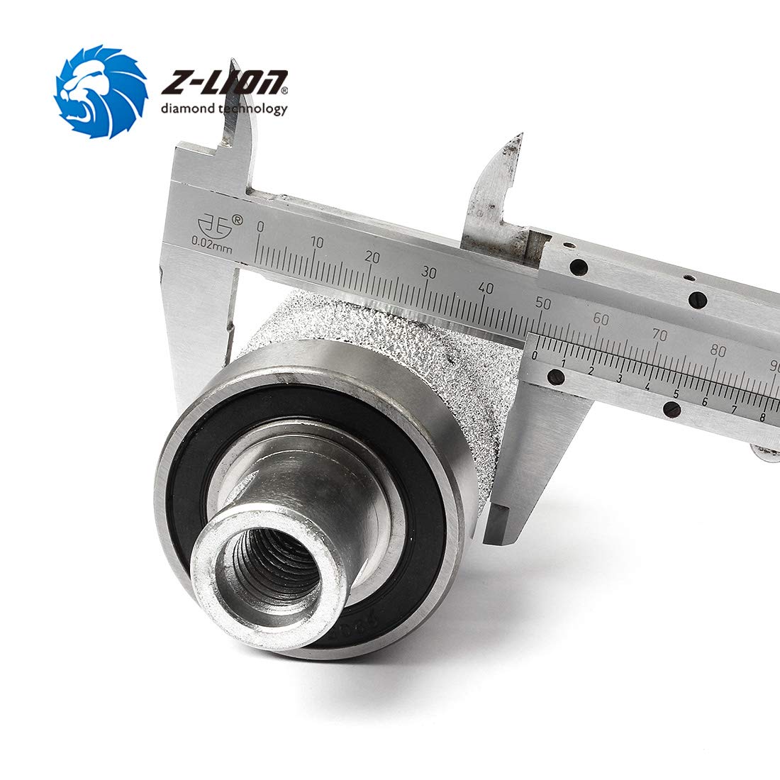 2" Diamond Drum Wheel Vacuum Brazed Grinding Sanding Wheel for Stone Sink Hole Edge - 5/8-11 Thread