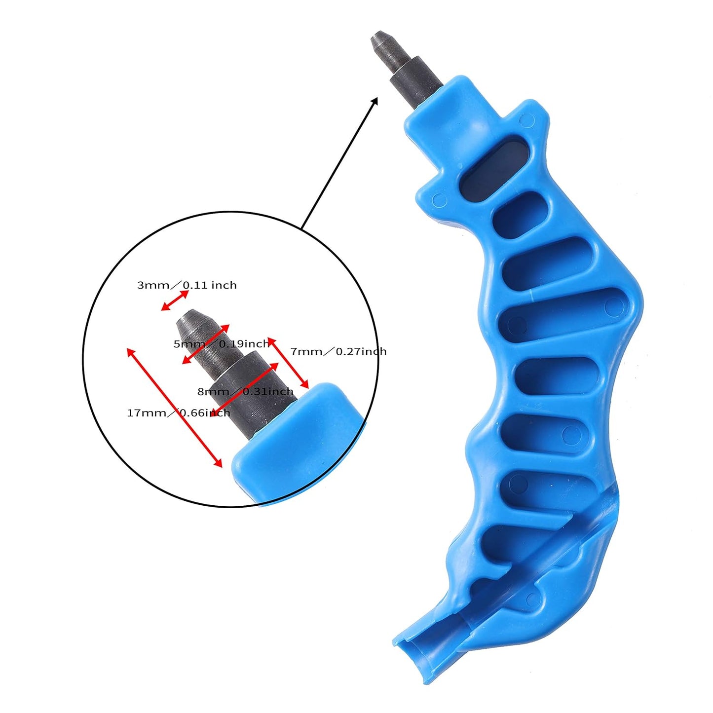2-in-1 Drip Irrigation Tubing Punch with 100 Coupling Adapters - 1/4" Micro Irrigation Threaded Connectors
