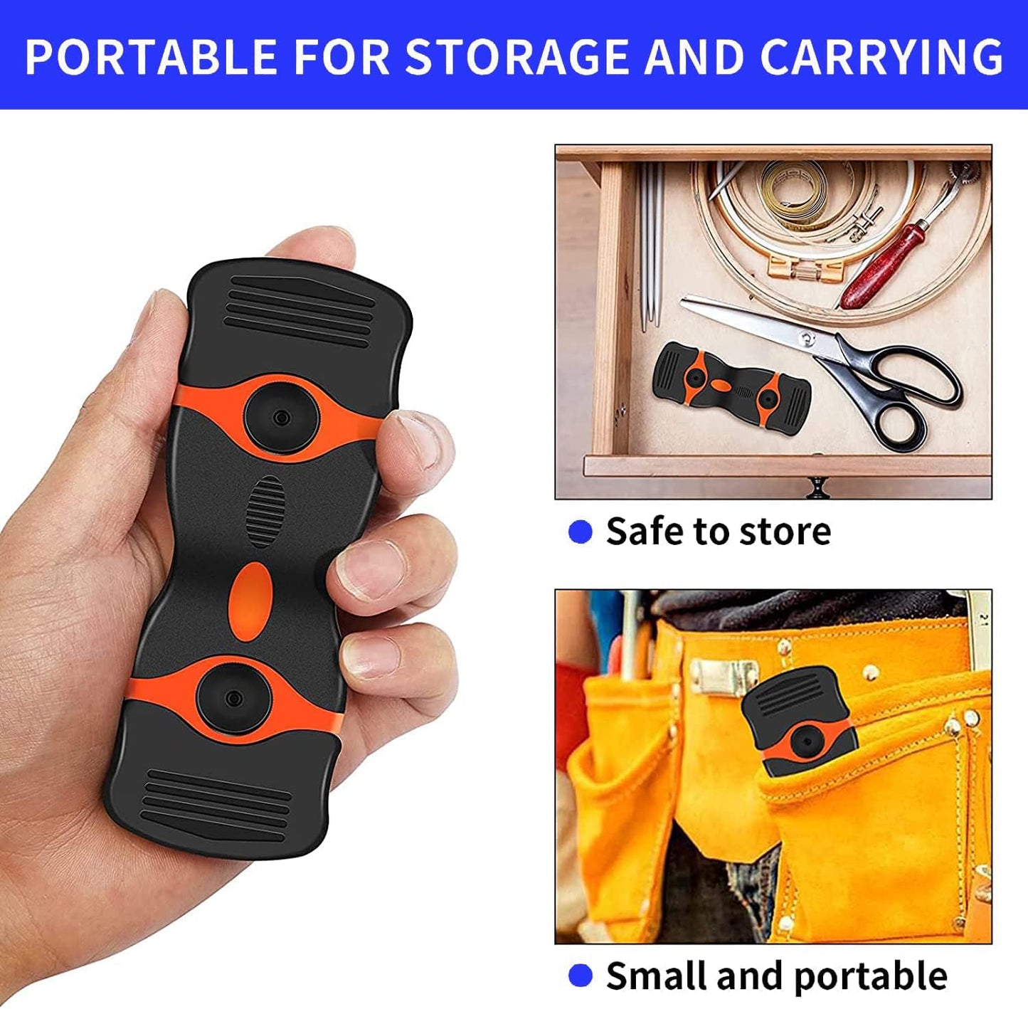 2-in-1 Razor Blade Scraper Tool with 20 Blades for Decals, Stickers, Caulk, Paint Removal