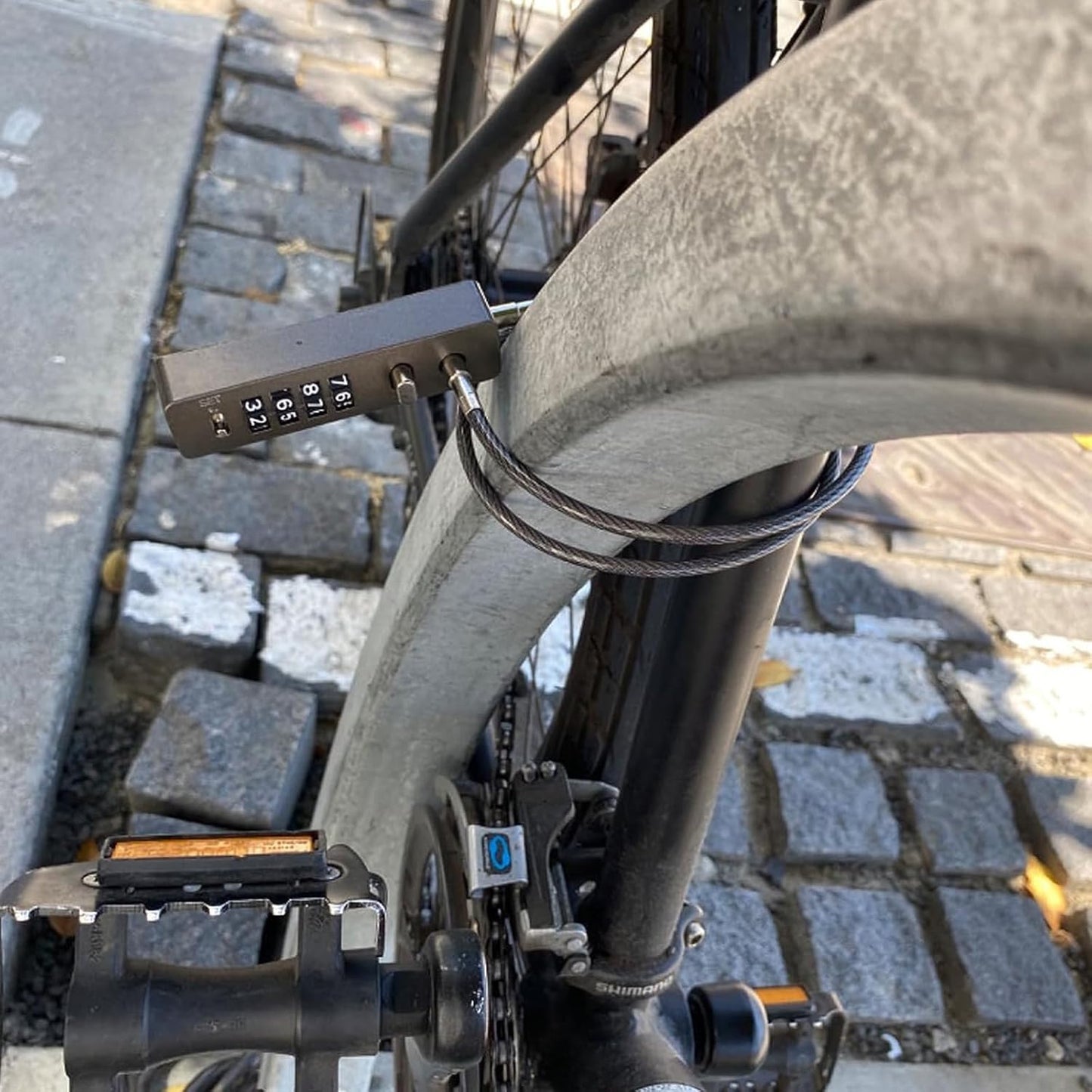 2-Pack Combination Steel Cable Locks for Outdoor Use - 2 FT Long, 4-Digit Combo, Ideal for Bike, Fence, and Cabinet - Gun-Grey & Blue