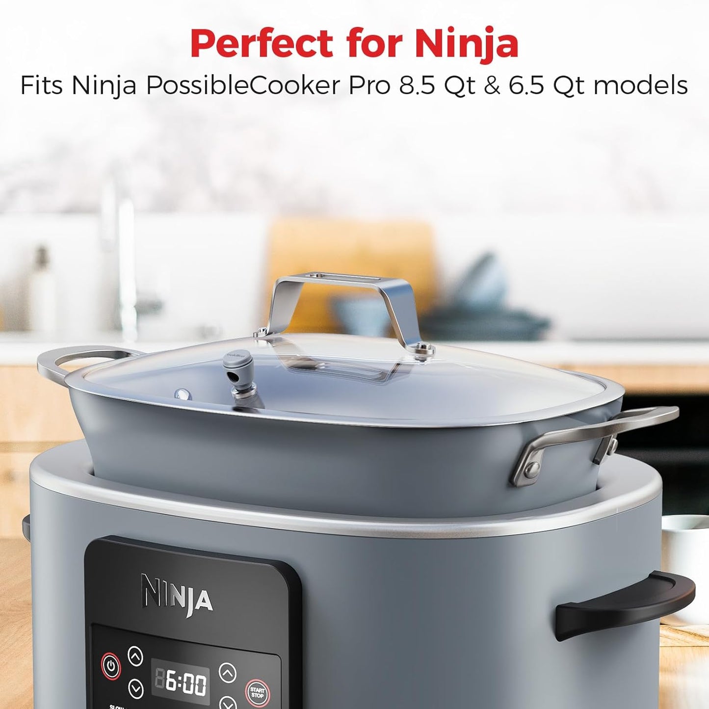 2 Pack Goldlion Adjustable Steam Release Valve for Ninja Crockpot Slow Cooker - Compatible with Ninja Foodi Possiblecooker Pro - Steam Control Plug & Pressure Seal Accessories