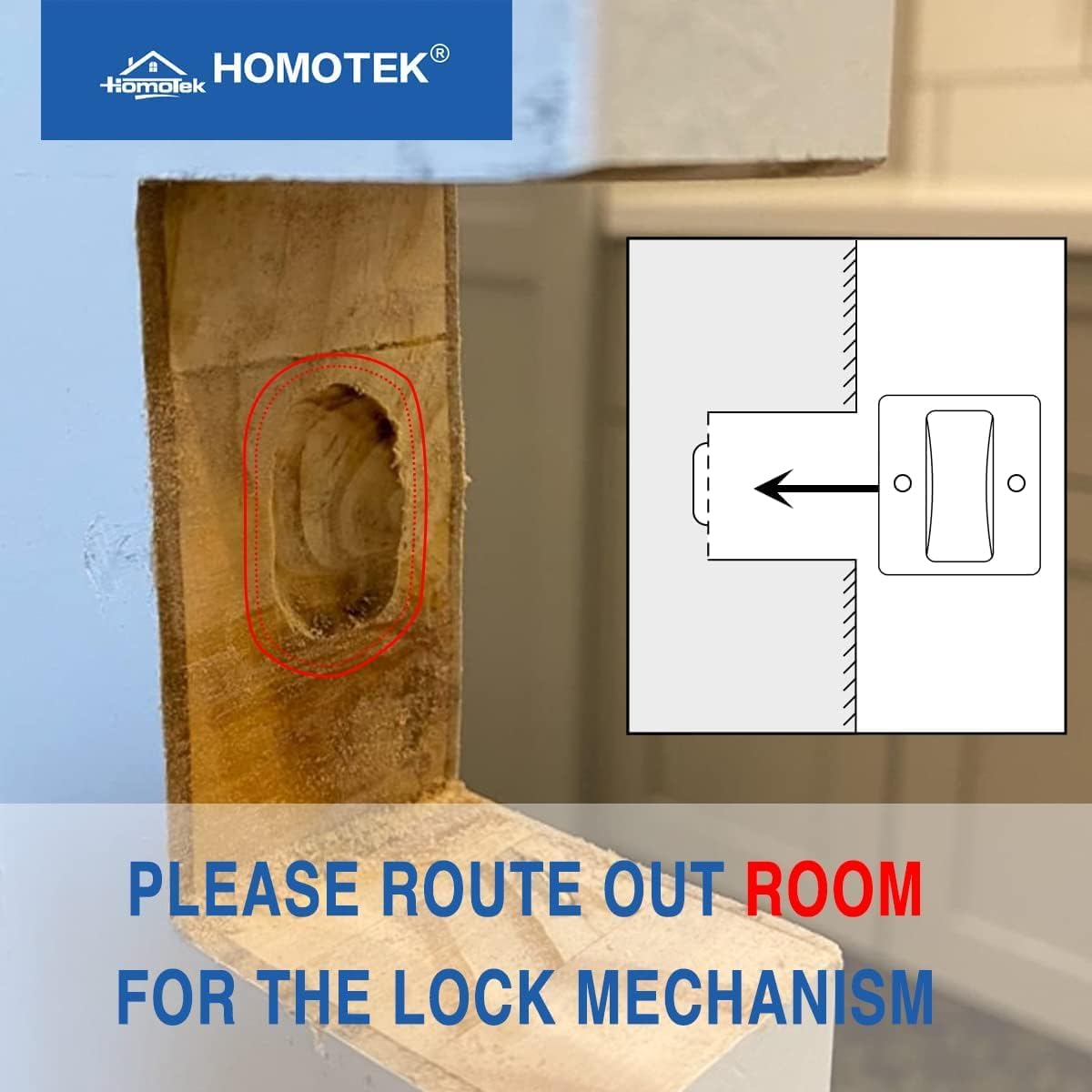 2 Pack HOMOTEK Privacy Sliding Door Lock with Pull - Easy Replacement for Old Pocket Door Locks Hardware, Antique Brass, 2-3/4”x2-1/2”