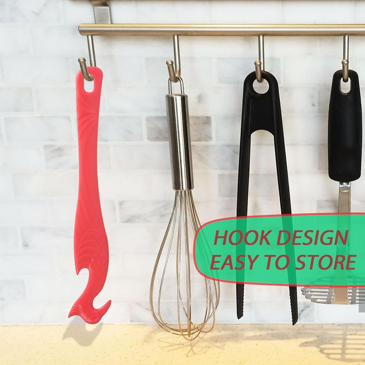 2-Pack ziHenryDa Oven Rack Push Pull Tool - 11 Inch Stick for Easy Oven Rack Pulling - Longer Handle for Oven, Air Fryer, Toaster Oven - Red (2 Count)
