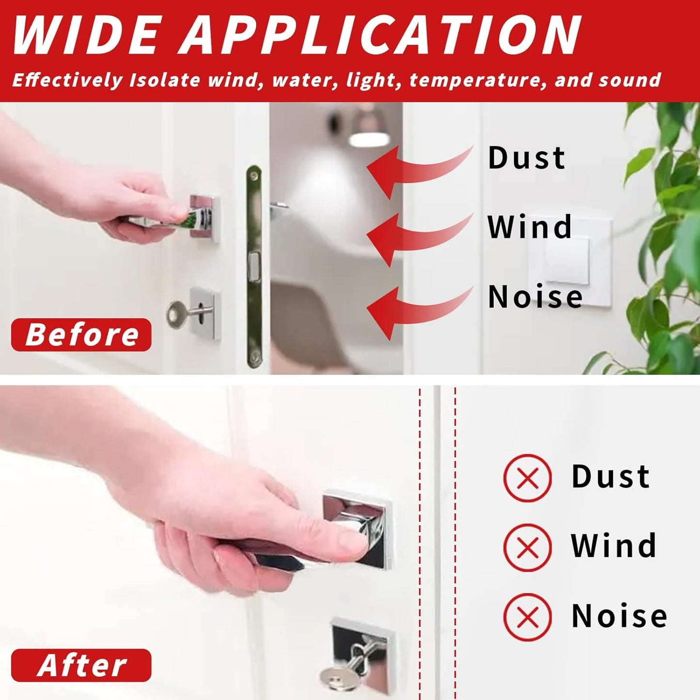 20 Feet Rubber Weather Stripping Door Seal Strip, Self-Adhesive D-Shape Insulation for Large Gaps - Cut to Size, Black