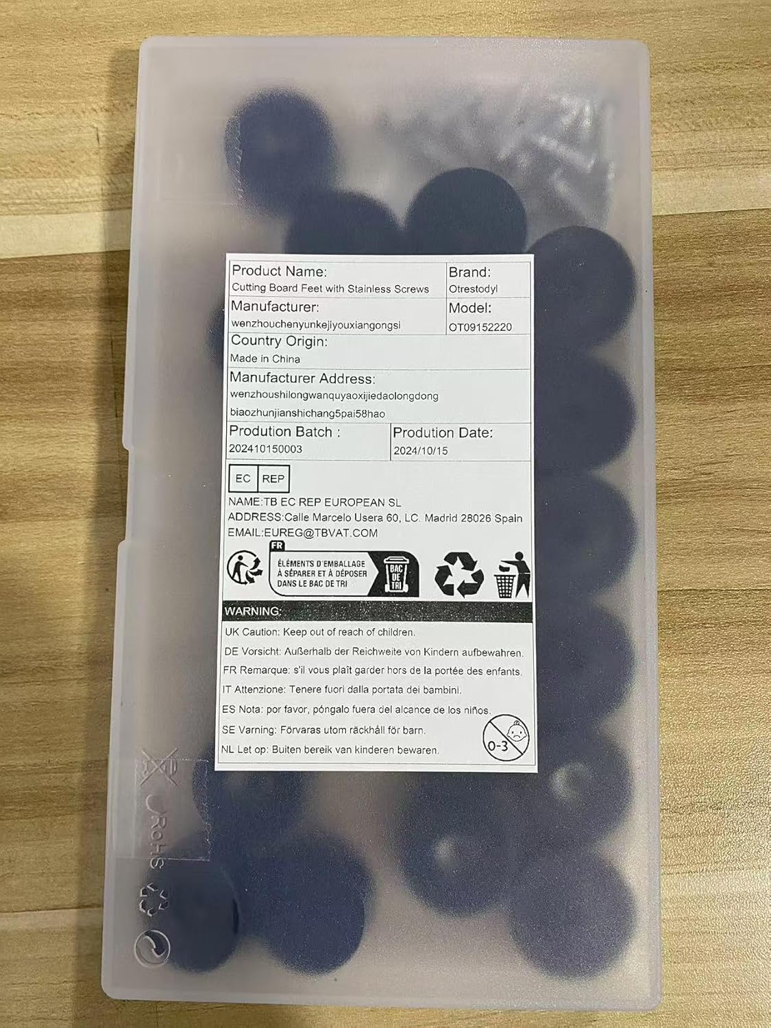 20 Pack 1 Inch Black Round Rubber Feet with Stainless Screws - Non Slip Bumper Pads for Furniture & Electronics
