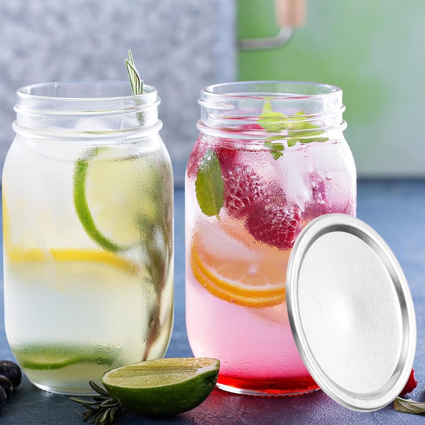 200-Pack Regular Mouth Canning Lids, 68mm Metal Mason Jar Lids for Food Storage - Dishwasher Safe Silver Lids by uxcell