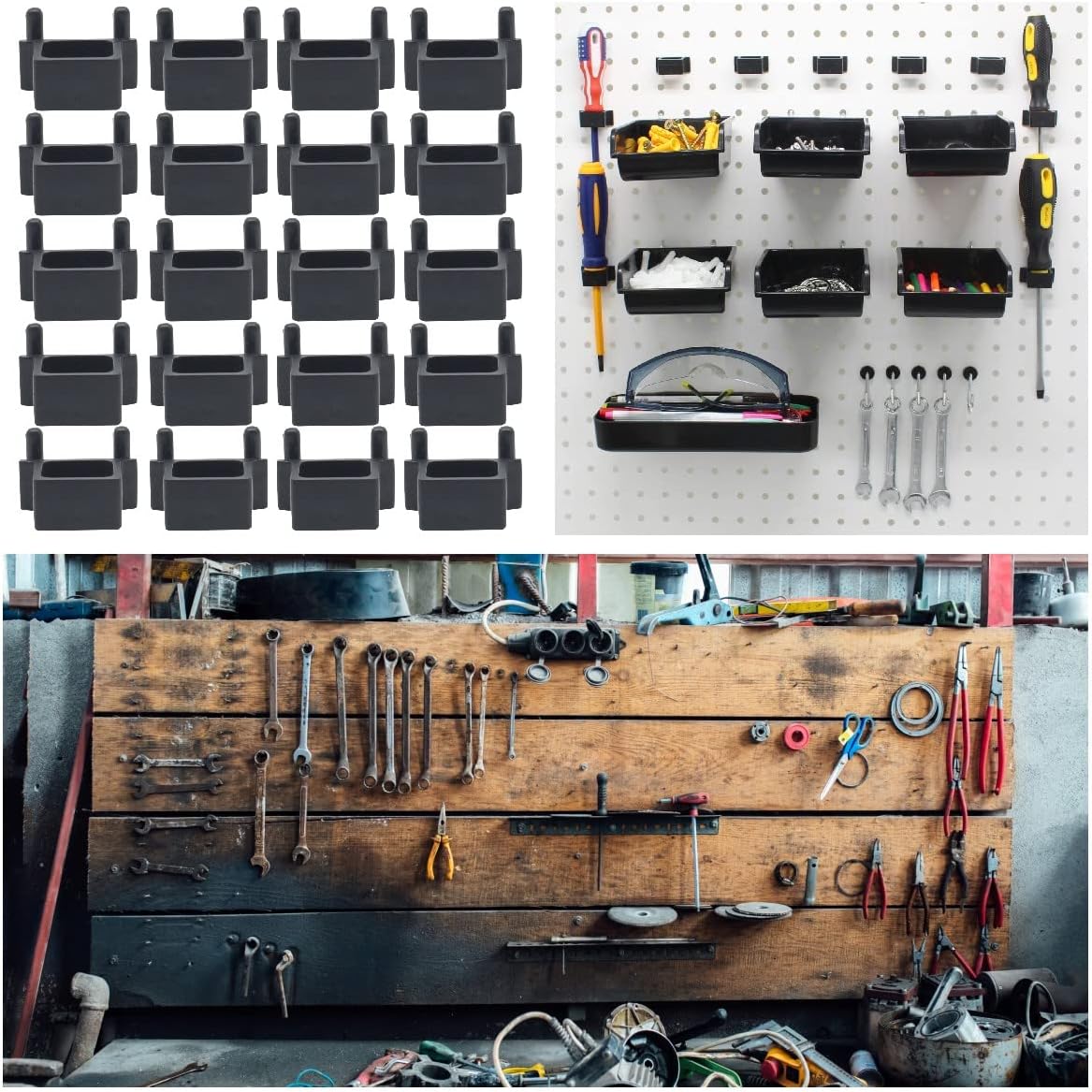 258-Piece Pegboard Hooks Assortment Set with Metal Hooks, Bins, and Accessories for Organization