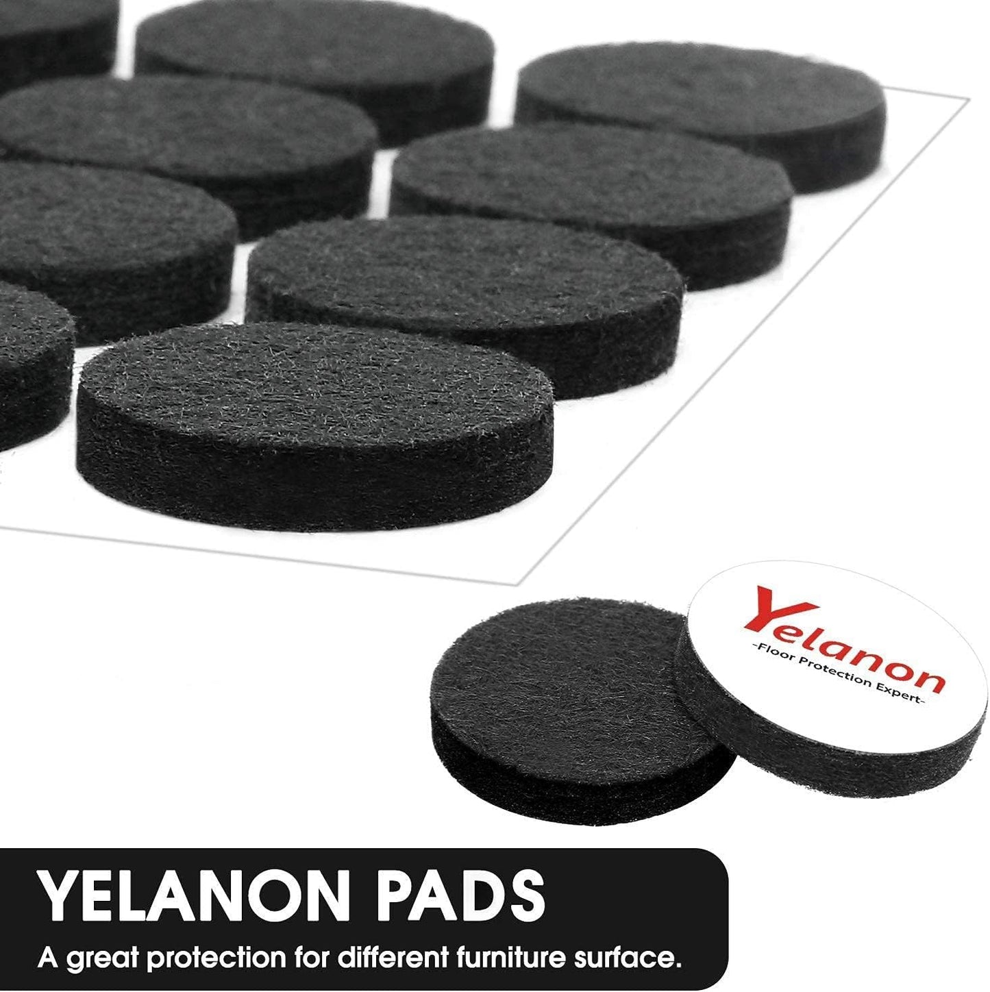 261 Pcs Premium Black Felt Furniture Pads for Hardwood Floors - Floor Protectors for Chair Legs