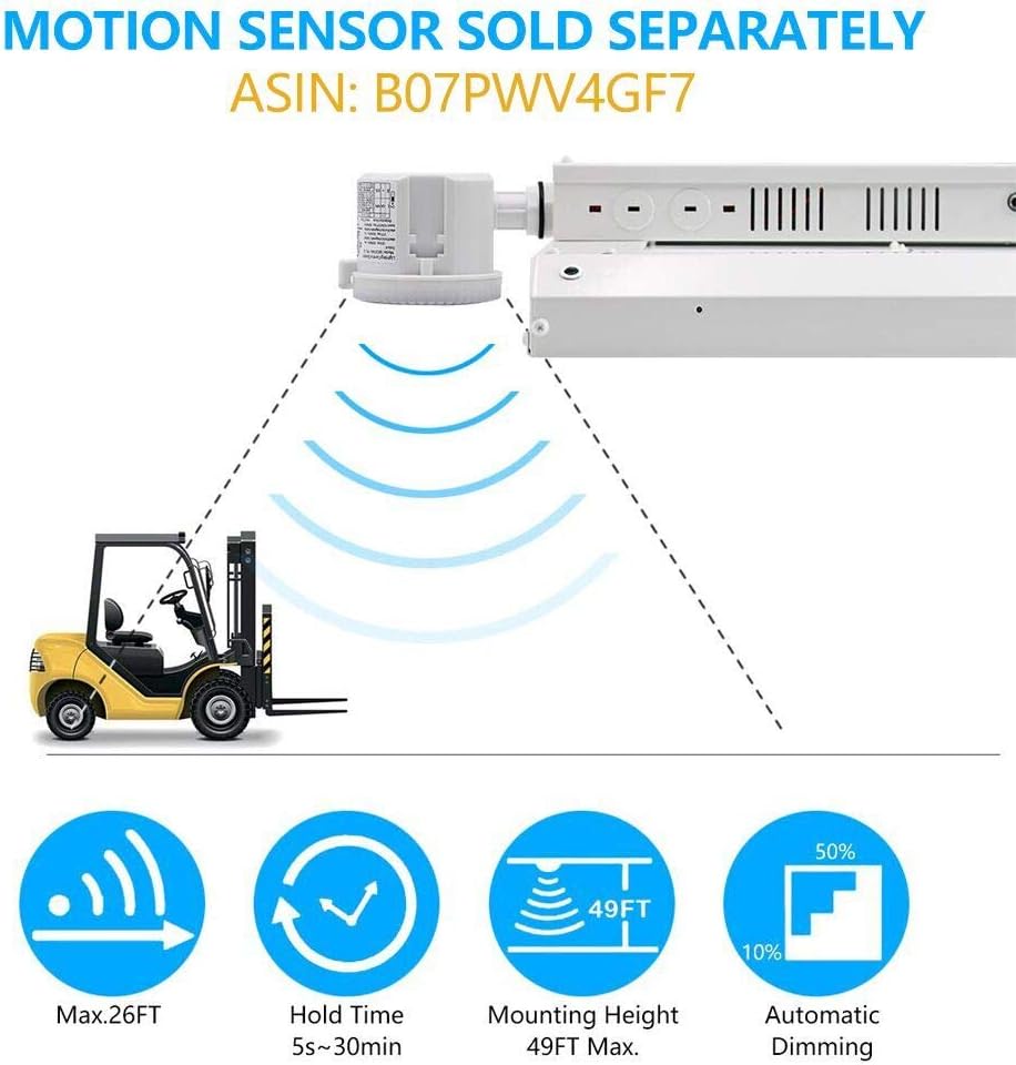 26W LED Wall Pack Light with Dusk to Dawn Sensor & 210W LED Linear High Bay Light Combo Pack