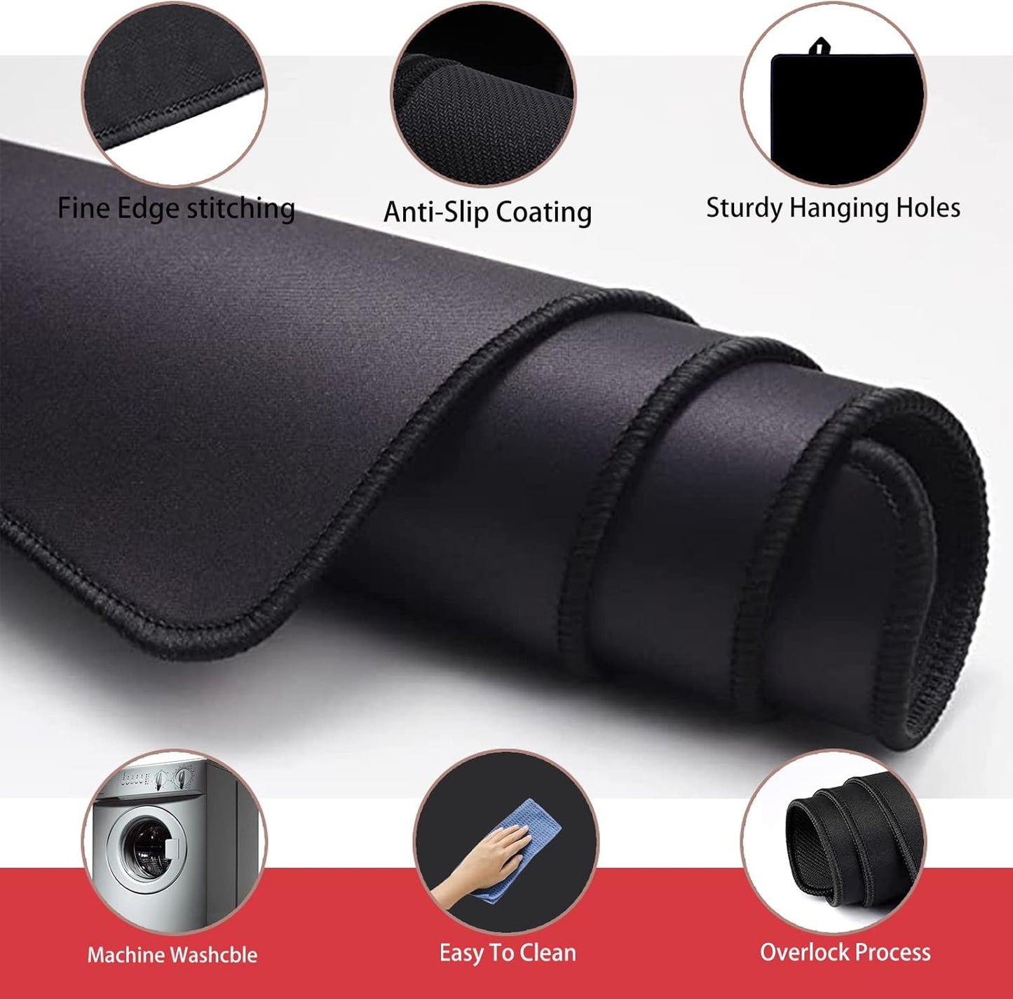 27.9x20 Electric Stove Cover Glass Top Protector with Anti-Slip Coating for Flat Top Stoves - Expand Usable Space with Natural Rubber - Gbehee