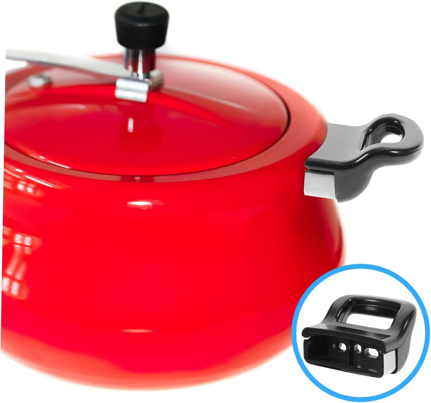 2pcs Alipis Pressure Cooker Auxiliary Handles - Removable Hot Pot Handle for Fry Pans - Replacement Plastic Grip Gadget