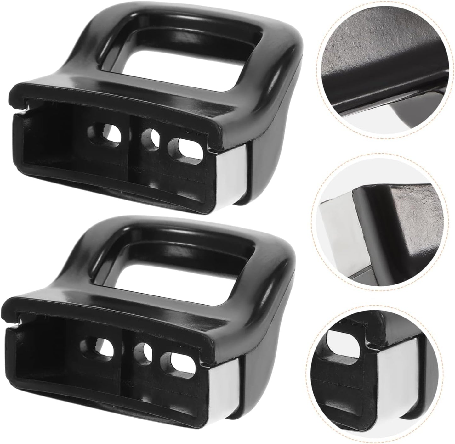 2pcs Alipis Pressure Cooker Auxiliary Handles - Removable Hot Pot Handle for Fry Pans - Replacement Plastic Grip Gadget