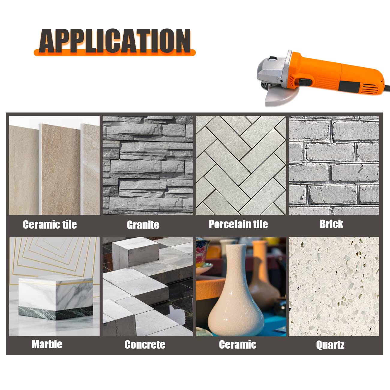 2Pcs Diamond Finger Milling Bits - 1 Inch Tile Core Drill Bit Set for Enlarging, Shaping, Grinding, and Polishing Holes in Porcelain, Ceramic, Marble, and Granite Countertops - Includes Hex Adapter