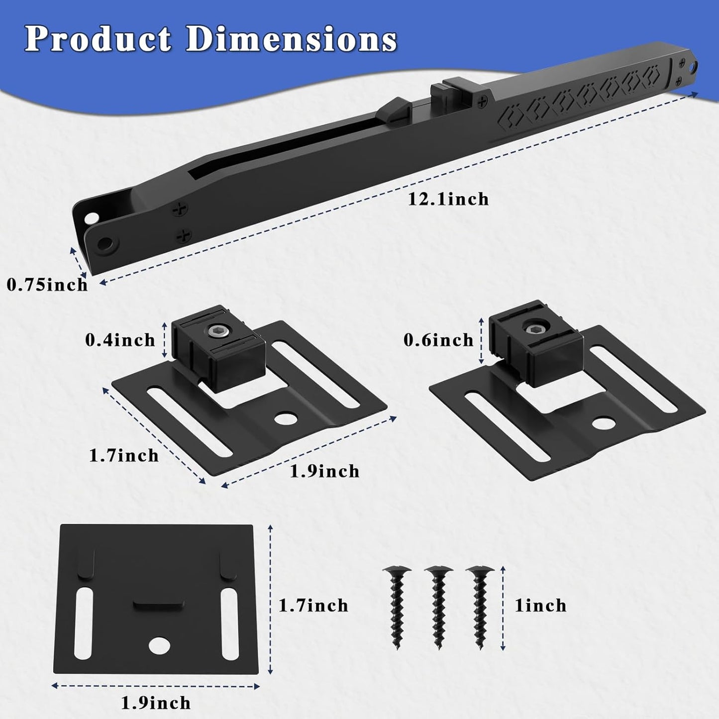 2PCS DonYoung Barn Door Soft Close Mechanism - Universal Weight Support up to 160lbs - Smooth Opening/Closing - Hole-Free Sliding Door Hardware - WildKart