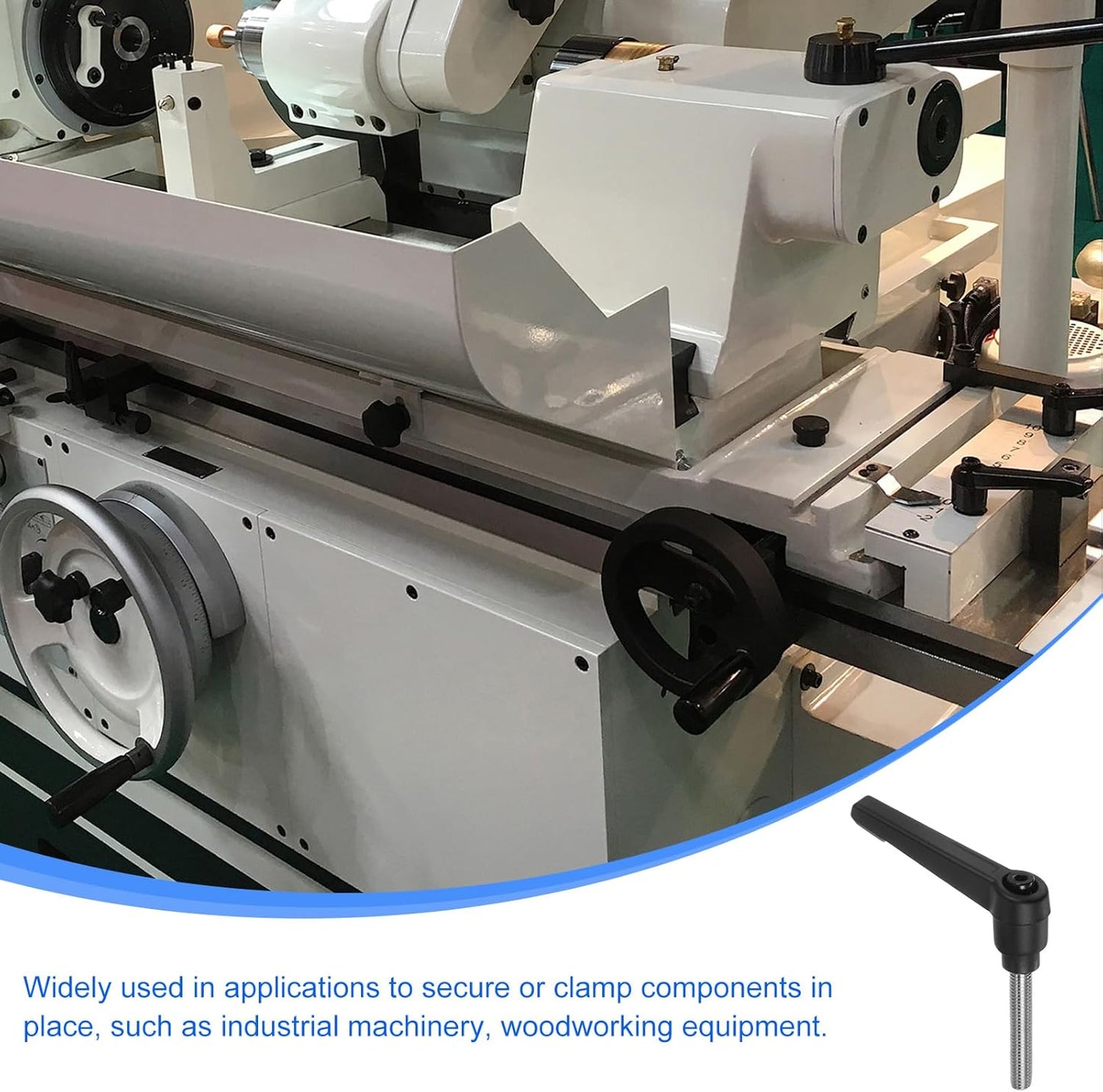 2pcs uxcell M6 x 40mm Stainless Steel Clamping Lever Handles with Adjustable Locking Quick Release Bolt Knobs