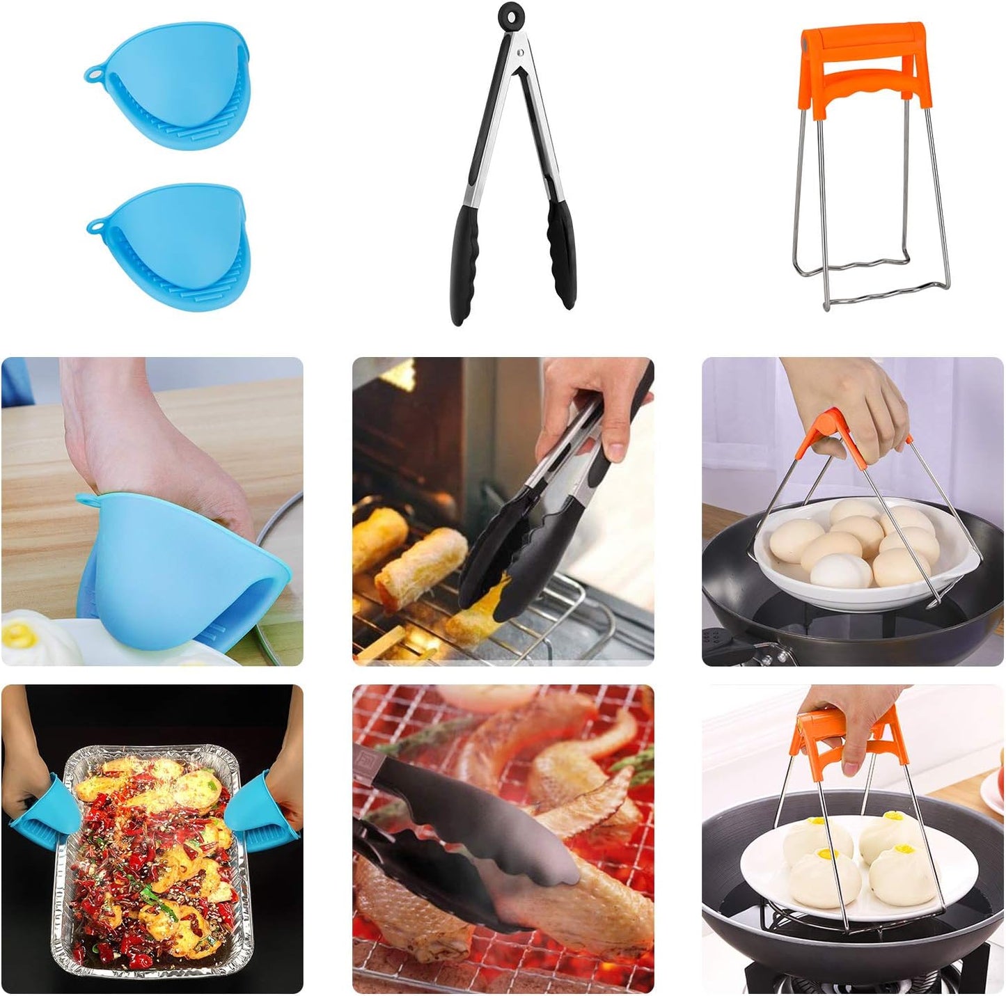 3 Qt Instant Pot Accessories Set - Compatible with InstaPot 3 Quart Only - Includes Sealing Ring, Steamer Basket, Springform Pan, Egg Rack, Trivet - Acnusik Mini Accessory Kit