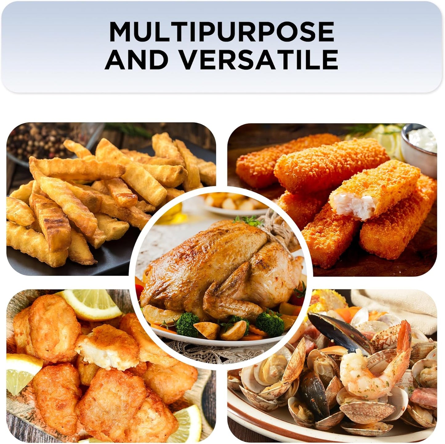 30QT Aluminum Turkey Pot with Lid and Side Handles for Seafood and Turkey Cooking Outdoors