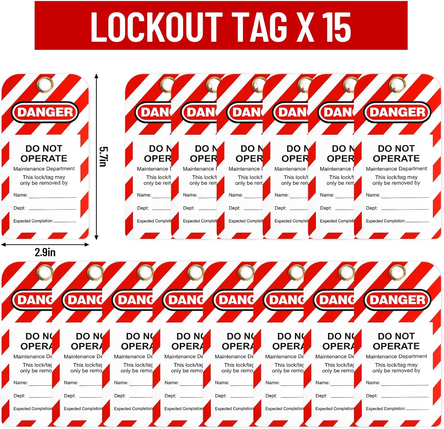 33-Piece Electrical Lockout Tagout Kit with Safety Padlocks, Circuit Breaker Lockout, Group Lockout Hasps, and Carrying Bag