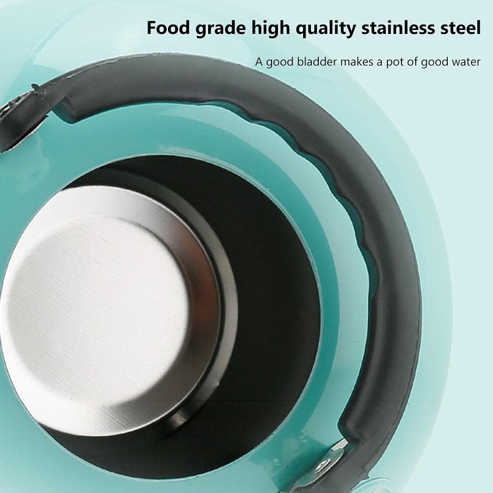 3L Stainless Steel Whistling Tea Kettle for Camping Trips - Lightweight & Durable - Sky Blue
