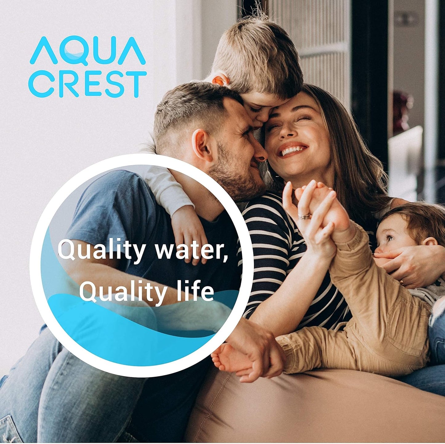 4-Pack AquaCrest FXHSC & FXHTC Whole House Water Filter Replacement for GE & Culligan - 10" x 4.5