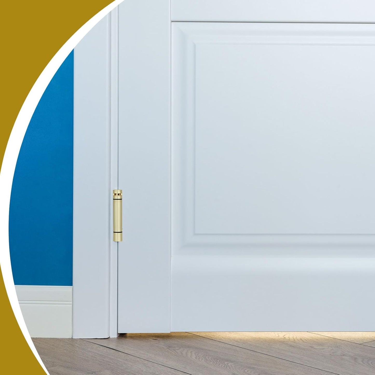 4 Pack Self Closing Door Hinges 4 Inches Heavy Duty Steel Spring Loaded Hinges for Exterior Interior Doors