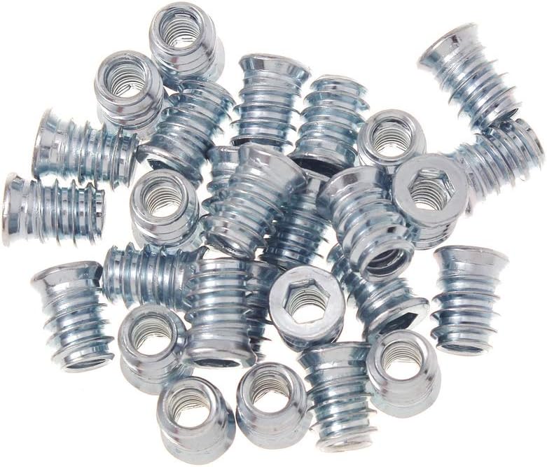 40-Pack of Sprite Science Hex Drive Threaded Inserts for Wood - 1/4-20 Size
